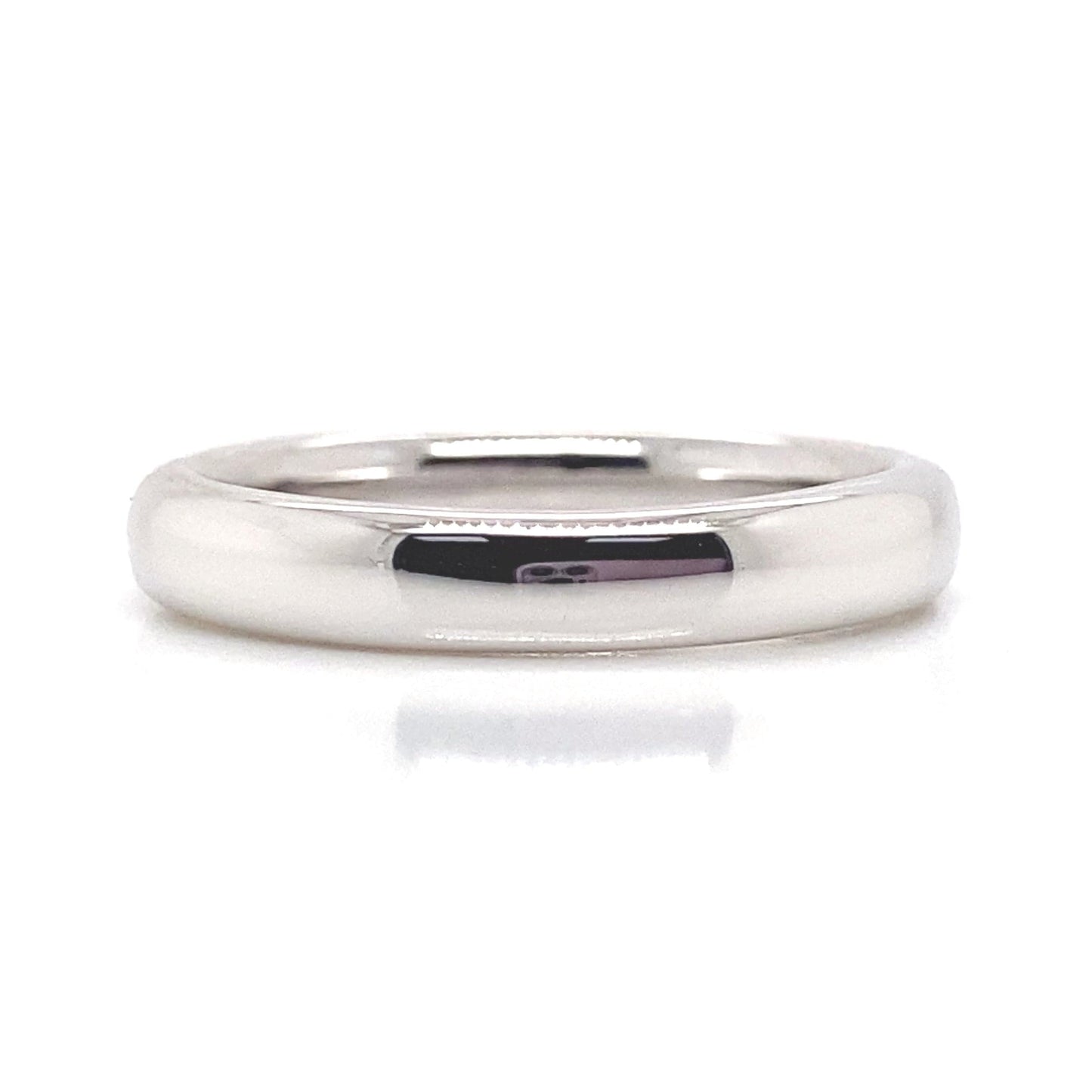 18KW .91CTW NAT RBC CUT DIAMOND F/VS FRENCH-SET BAND