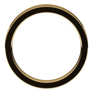 Rings 14K Yellow 4 mm Comfort-Fit Flat Band Size 9.5