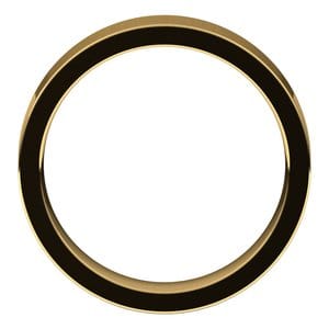 Rings 18K Yellow 5 mm Comfort-Fit Flat Band Size 10.5