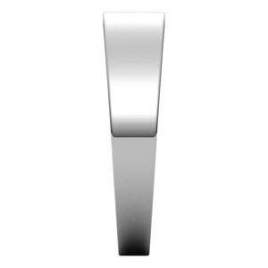 Rings Sterling Silver 5 mm Tapered Flat Band Size 9.5