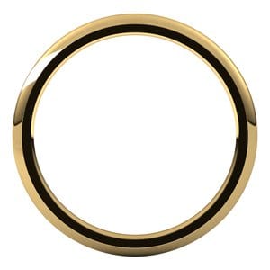 Rings 18K Yellow 1.5 mm Comfort-Fit Half Round Band Size 5.5