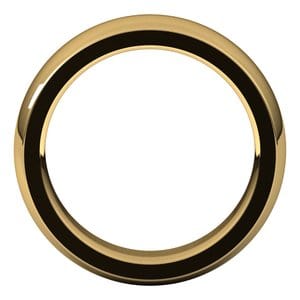 Rings 14K Yellow 6 mm Heavyweight Comfort-Fit Half Round Band Size 10.5