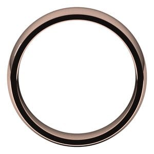 Rings 10K Rose 6 mm Lightweight Comfort-Fit Half Round Band Size 9