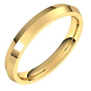Rings 14K Yellow 3 mm Knife Edge Comfort Fit Band Size 8.5
