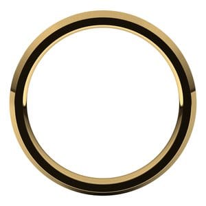 Rings 14K Yellow 3 mm Knife Edge Comfort Fit Band Size 8.5