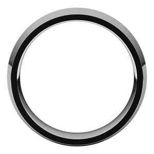 Rings 14K White 6 mm Knife Edge Comfort Fit Band Size 7