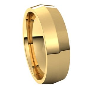 Rings 18K Yellow 6 mm Comfort-Fit Knife Band Size 10