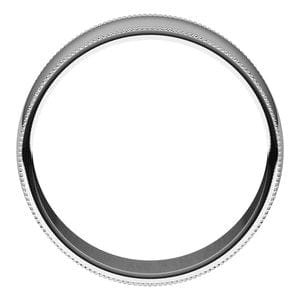 Rings Sterling Silver 7 mm Lightweight Milgrain Half Round Band Size 8