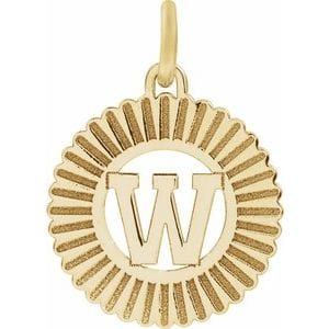 14K YELLOW INITIAL W PENDANT