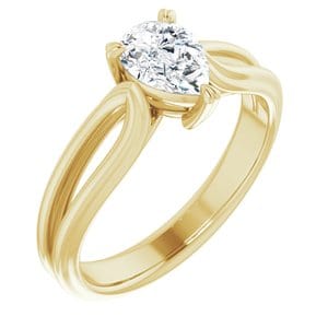 Rings 14K Yellow 7x5 mm Pear Engagement Ring Mounting