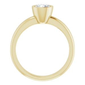 Rings 14K Yellow 5.5 mm Round Engagement Ring Mounting