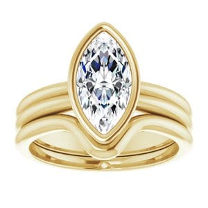 Rings 14K Yellow 12x6 mm Marquise Engagement Ring Mounting