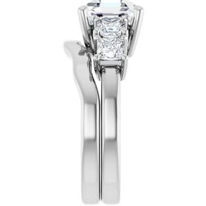 Rings Continuum Sterling Silver 8 mm Asscher Engagement Ring Mounting