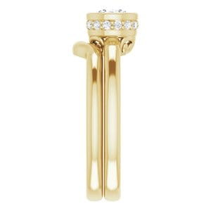 Rings 14K Yellow 5.2 mm Round Engagement Ring Mounting