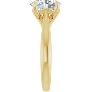 Rings 14K Yellow 9x7 mm Oval Solitaire Engagement Ring Mounting