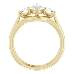 Rings 14K Yellow 10x5 mm Marquise Engagement Ring Mounting