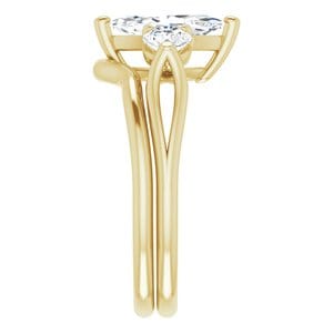 Rings 14K Yellow 10x5 mm Marquise Engagement Ring Mounting