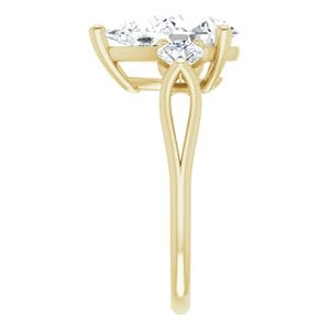 Rings 14K Yellow 12x8 mm Pear Engagement Ring Mounting