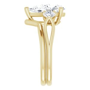 Rings 14K Yellow 12x8 mm Pear Engagement Ring Mounting