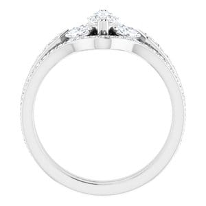 Rings 14K White 8x4 mm Marquise Engagement Ring Mounting