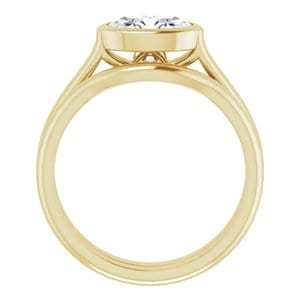 Rings 14K Yellow 8x6 mm Oval Engagement Ring Mounting