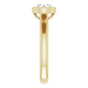 Rings 14K Yellow 6 mm Round Engagement Ring Mounting
