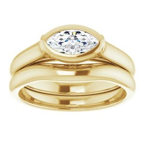 Rings 14K Yellow 8x4 mm Marquise Engagement Ring Mounting