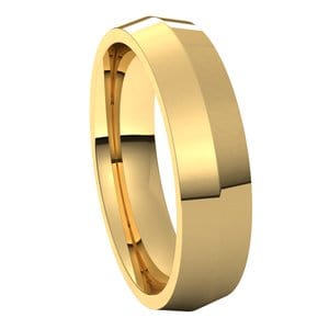 Rings 18K Yellow 5 mm Knife Edge Comfort Fit Band Size 9