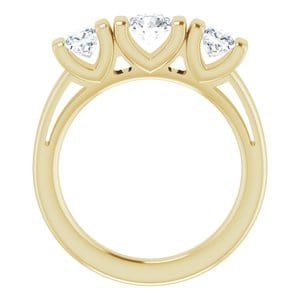 Rings 14K Yellow 4.8 mm Round Engagement Ring Mounting