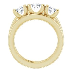Rings 14K Yellow 4.8 mm Round Engagement Ring Mounting