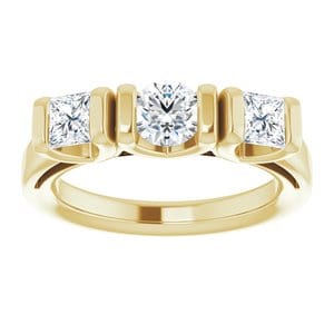 Rings 14K Yellow 4.8 mm Round Engagement Ring Mounting
