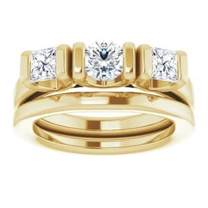 Rings 14K Yellow 4.8 mm Round Engagement Ring Mounting