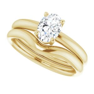 Rings 14K Yellow 7x5 mm Oval Engagement Ring Mounting