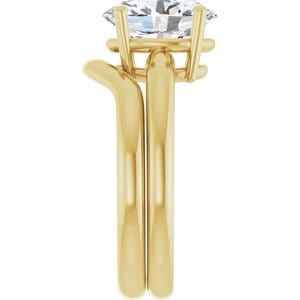 Rings 14K Yellow 10x8 mm Oval Engagement Ring Mounting