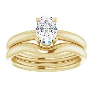 Rings 14K Yellow 7x5 mm Oval Engagement Ring Mounting