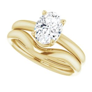 Rings 14K Yellow 8x6 mm Oval Engagement Ring Mounting
