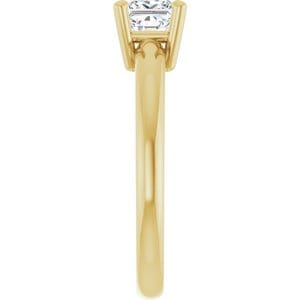 Rings 14K Yellow 5 mm Square Engagement Ring Mounting