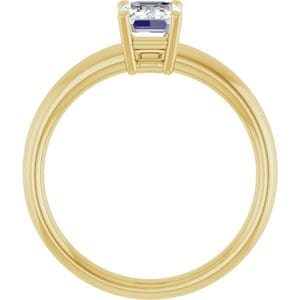 Rings 14K Yellow 7x5 mm Emerald Engagement Ring Mounting