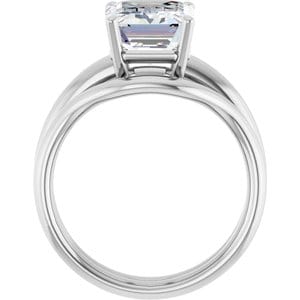 Rings Sterling Silver 10x8 mm Emerald Engagement Ring Mounting