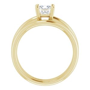 Rings 14K Yellow 5 mm Square Engagement Ring Mounting