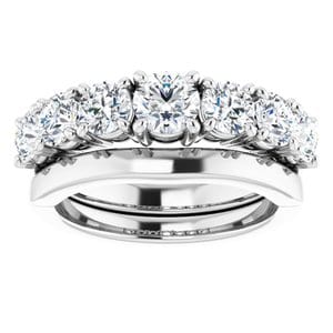 Rings Platinum 4.8 mm Round Engagement Ring Mounting