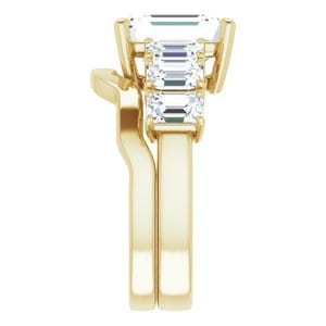Rings 14K Yellow 10x8 mm Emerald Engagement Ring Mounting