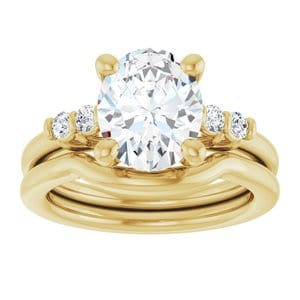 Rings 14K Yellow 10x8 mm Oval Engagement Ring Mounting