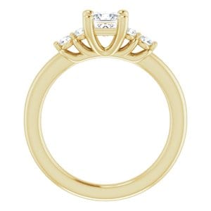 Rings 14K Yellow 4.5 mm Square Engagement Ring Mounting