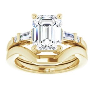 Rings 14K Yellow 9x7 mm Emerald Engagement Ring Mounting