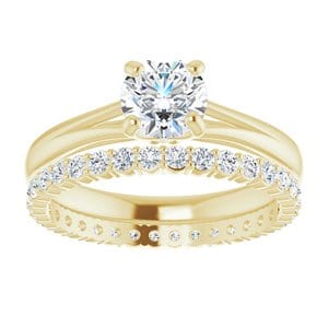 Rings 14K Yellow 5.8 mm Round Solitaire Engagement Ring Mounting