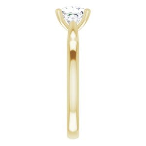 Rings 14K Yellow 5.8 mm Round Solitaire Engagement Ring Mounting