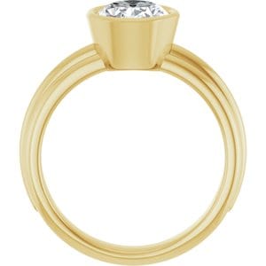 Rings 14K Yellow 9x7 mm Oval Engagement Ring Mounting