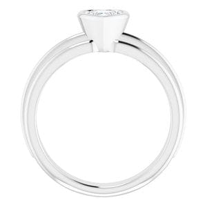 Rings Sterling Silver 5x5 mm Heart Solitaire Engagement Ring Mounting