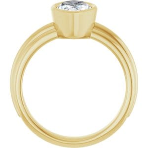 Rings 14K Yellow 12x6 mm Marquise Solitaire Engagement Ring Mounting